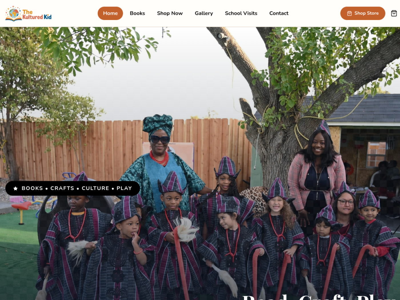The Kultured Kid WooCommerce website